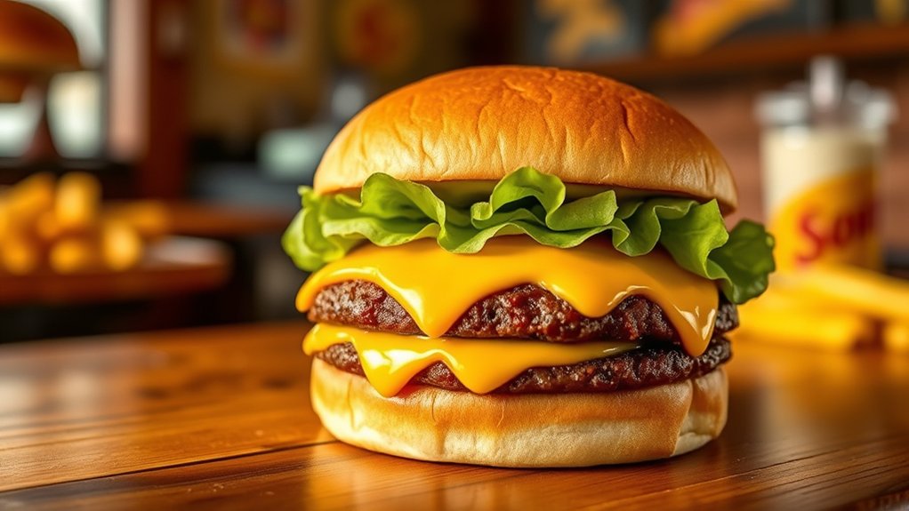 affordable nostalgic cheeseburger