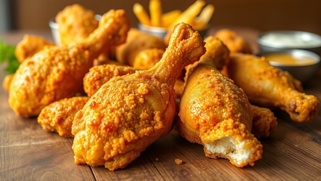 crispy juicy flavorful chicken