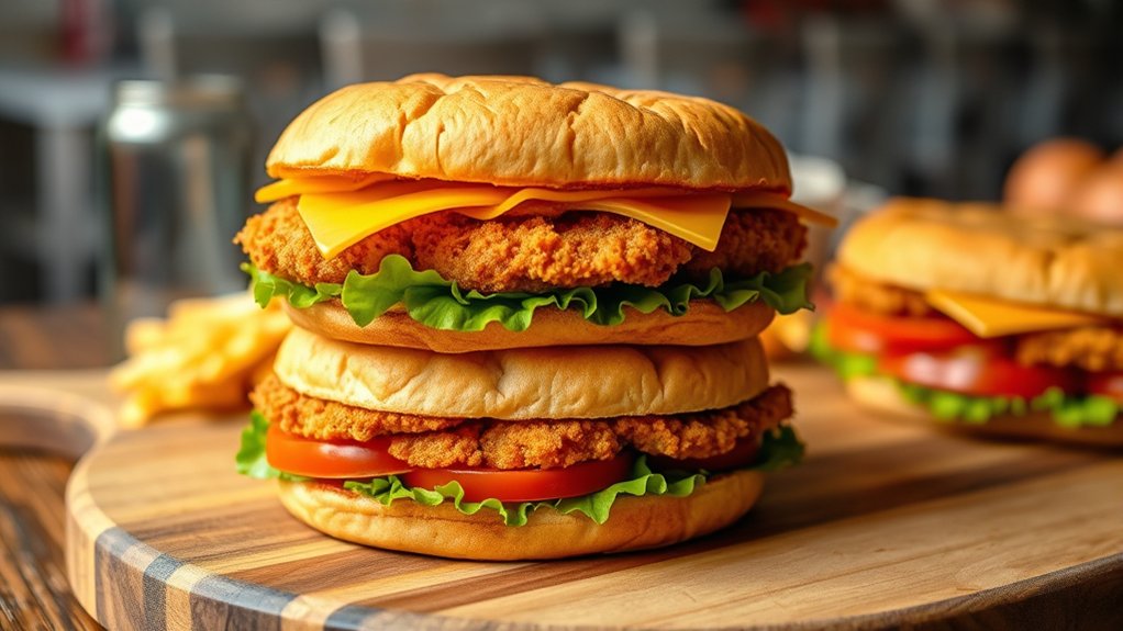 crispy juicy spicy satisfying