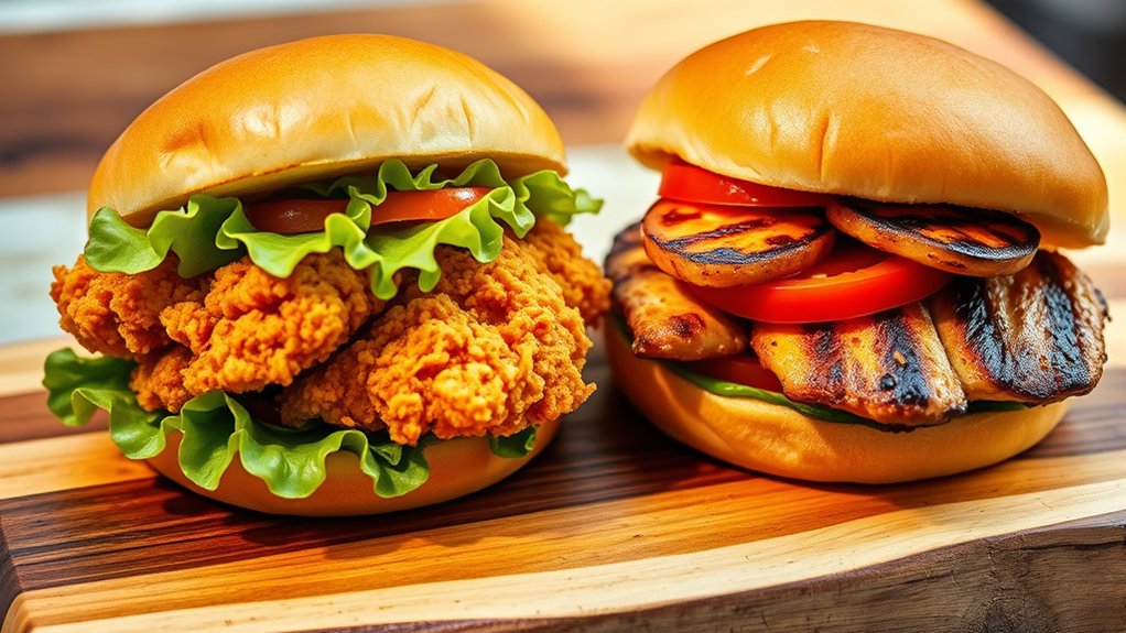 crispy or grilled chicken