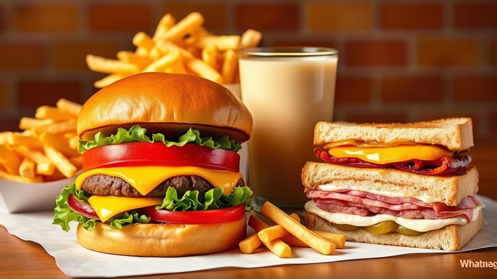 customizable classic burger options