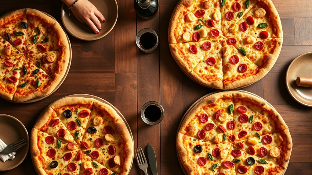 family sized pizzas affordable customizable
