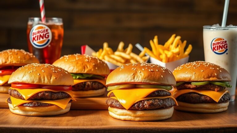 popular burger king menu