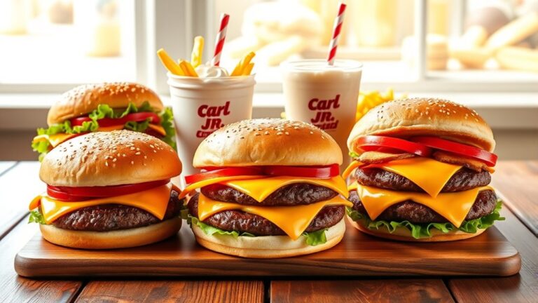 popular carl s jr menu