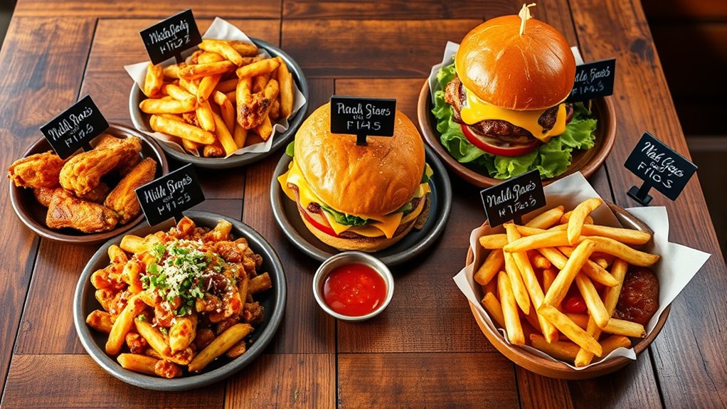 popular rally menu items