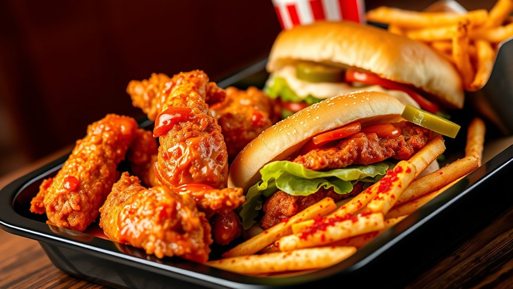 spicy kfc chicken varieties