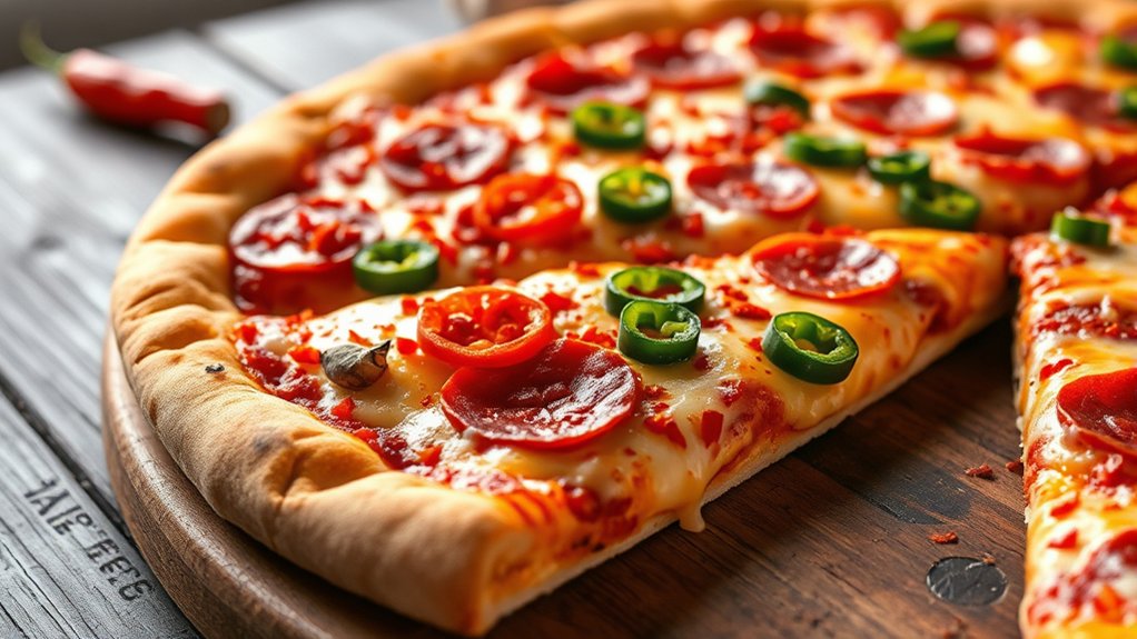 spicy pizzas with customizable heat
