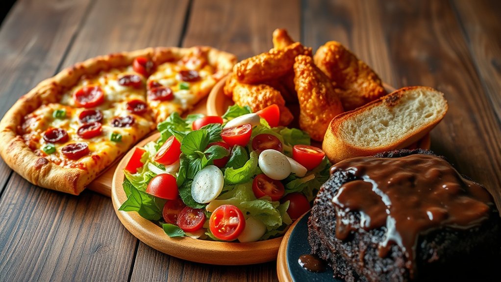 top domino menu items