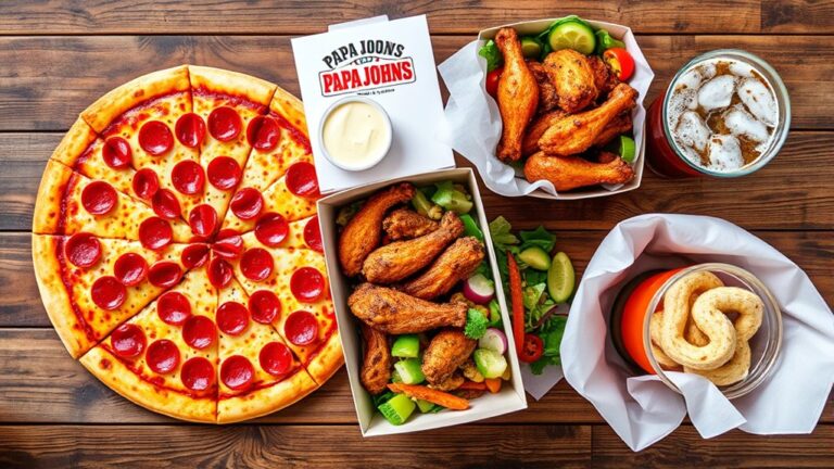 top papa john menu items